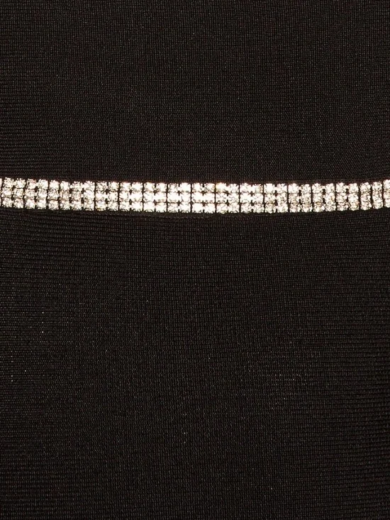 superdown Black Crystal-Trim Mini Dress - Picture 4 of 6